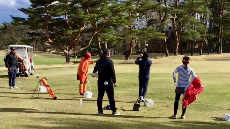 GEN-TENゴルフコースレッスン那須強化合宿アプローチ対決の写真②