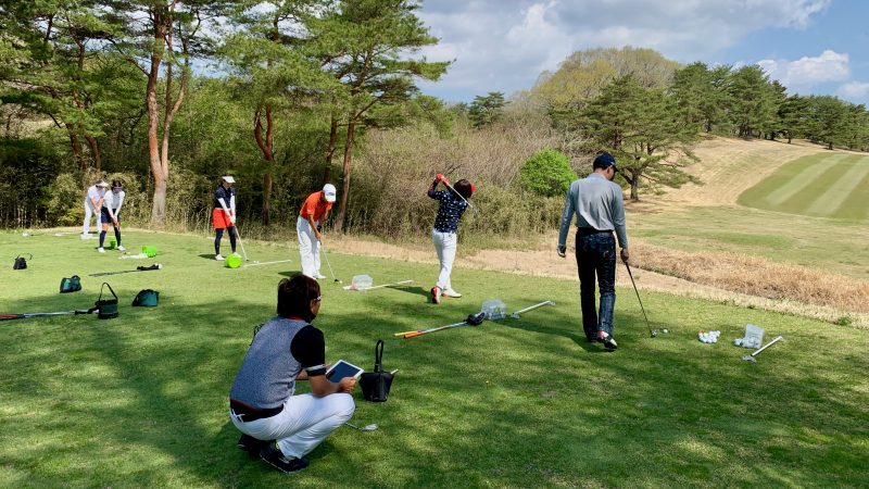 GEN-TENゴルフコースレッスン那須国際CC定点練習FW&UTのショットの写真