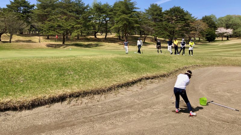GEN-TENゴルフコースレッスン那須国際CCアプローチ対決の写真④