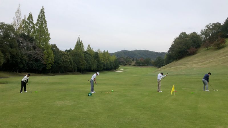 GEN-TENゴルフコースレッスン名古屋グリーンCC定点練習の写真