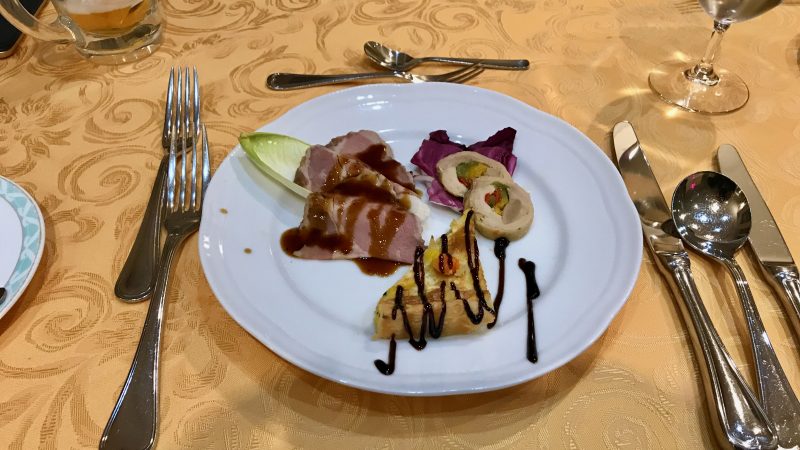 GEN-TENコースレッスンウィンザーパークゴルフ&CC料理前菜の写真