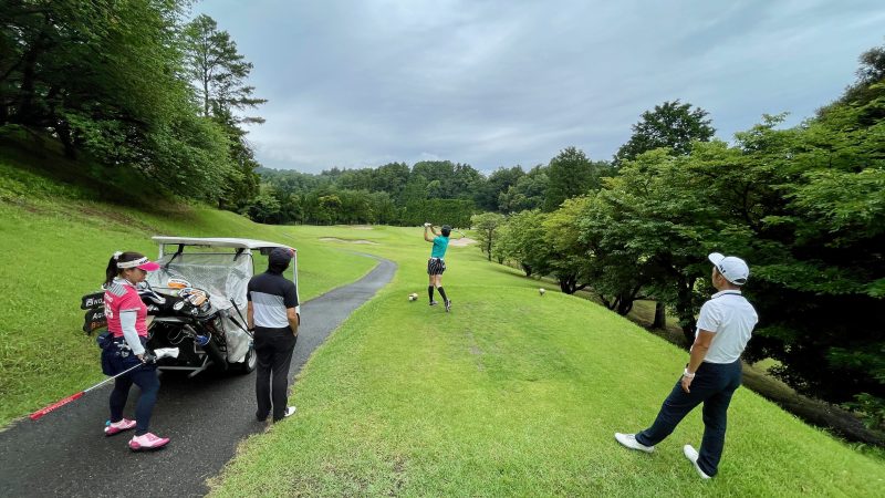 GEN-TENコースレッスン姉ヶ崎CCハーフラウンドPar3ティショット