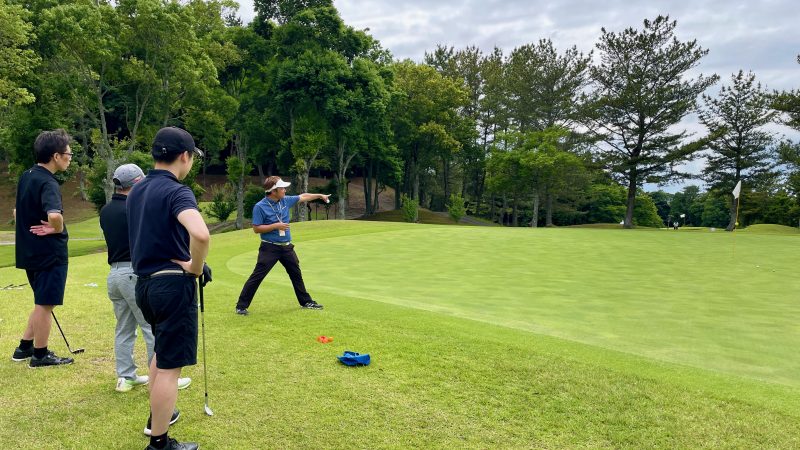 GEN-TENコースレッスンダイアリー白鳳CC定点練習グリーン周りアプローチ