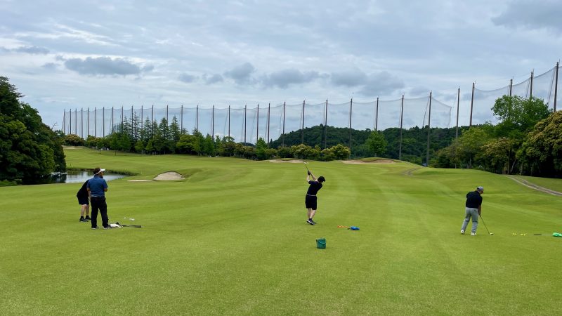 GEN-TENコースレッスンダイアリー白鳳CC定点練習アイアンショット