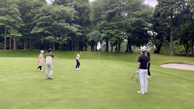 コース内での練習風景