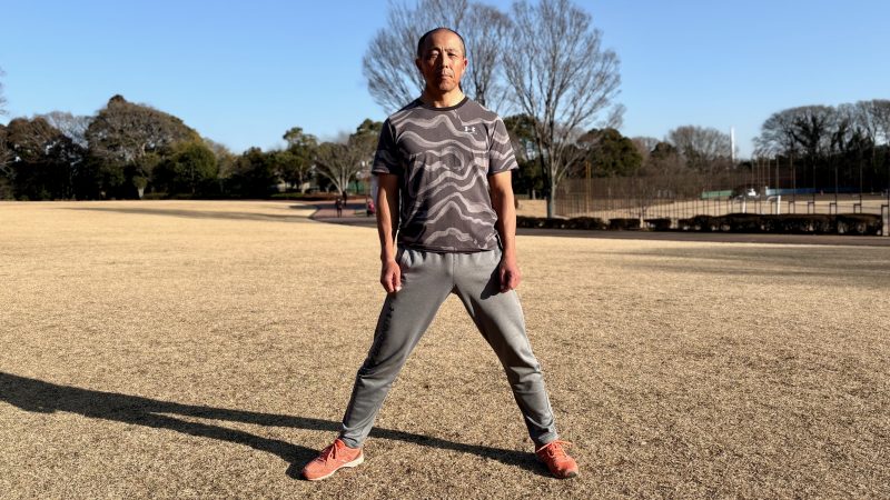 GEN-TENコースレッスンフィジカル伸脚準備