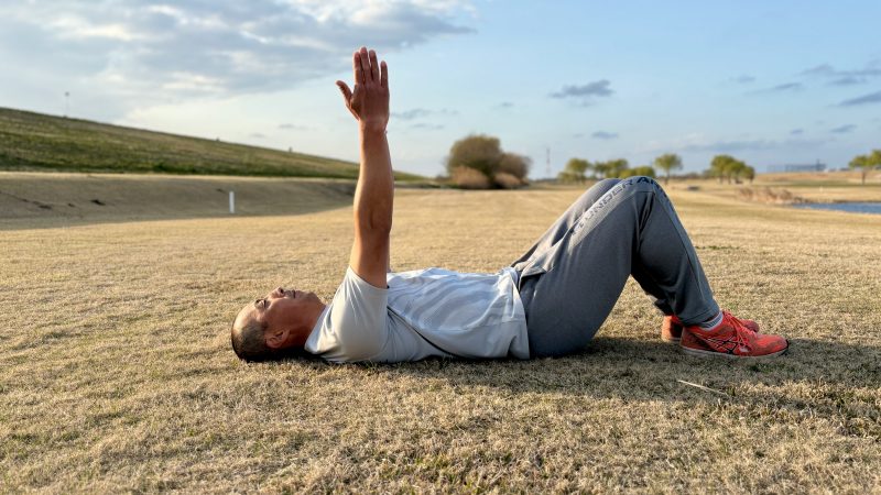 GEN-TENコースレッスンフィジカル肩甲骨外転合掌準備