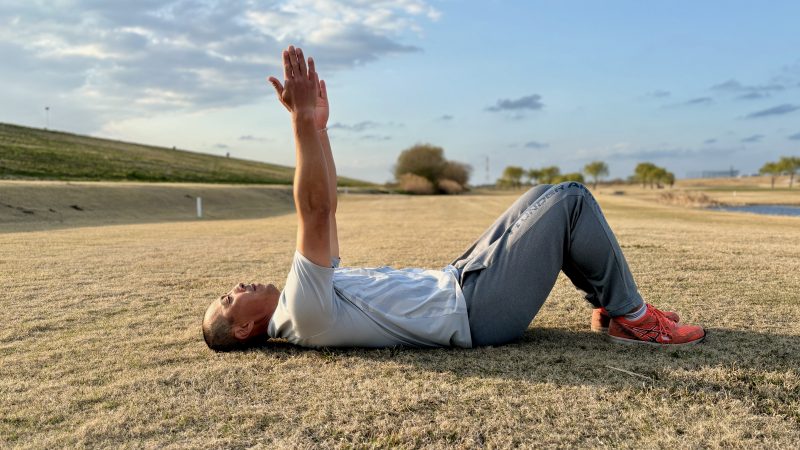 GEN-TENコースレッスンフィジカル肩甲骨外転合掌