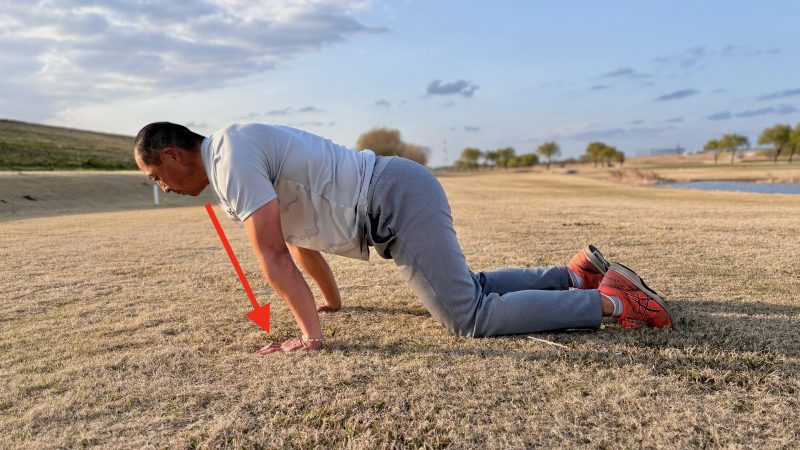 GEN-TENコースレッスンフィジカル肩甲骨四つ這い外転前