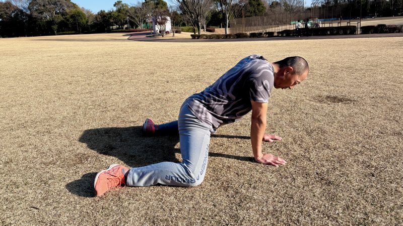 GEN-TENコースレッスンフィジカル骨盤調整準備横