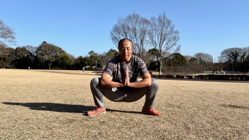 GEN-TENコースレッスンフィジカル骨盤スクワット準備屈曲前