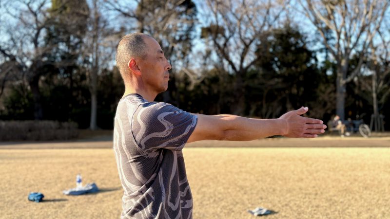 GEN-TENコースレッスンフィジカル肩甲骨ずらし準備