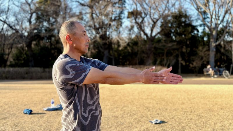 GEN-TENコースレッスンフィジカル肩甲骨ずらし胸の高さ