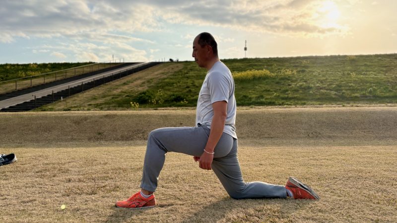 GEN-TENコースレッスンフィジカル腸腰筋前後2段階目横