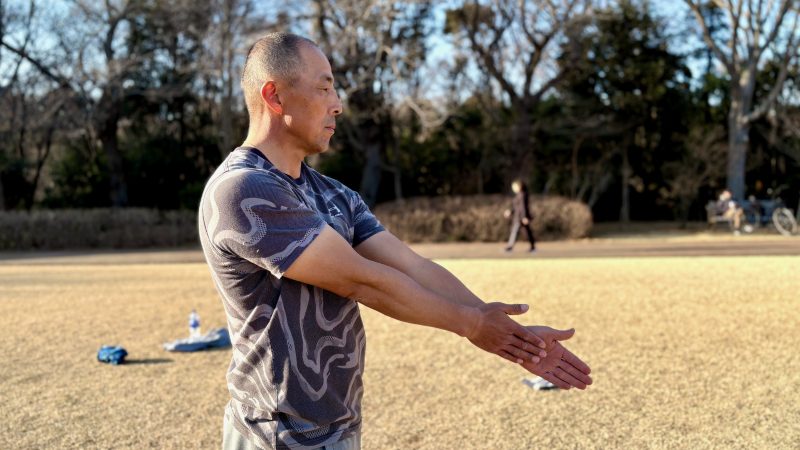 GEN-TENコースレッスンフィジカル肩甲骨ずらし腰の高さ