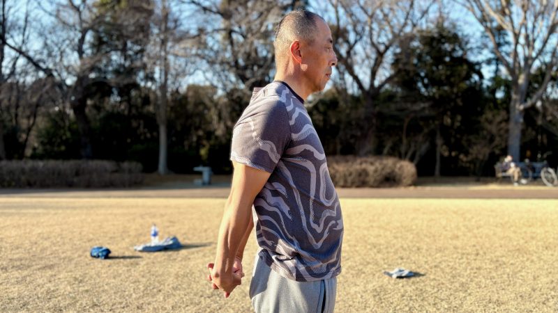 GEN-TENコースレッスンフィジカル肩甲骨後方指組み準備