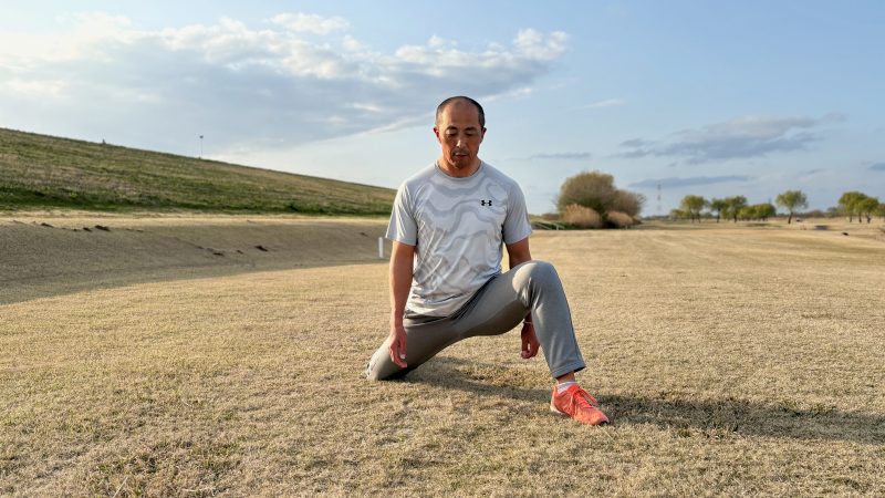 GEN-TENコースレッスンフィジカル腸腰筋左右3段階目