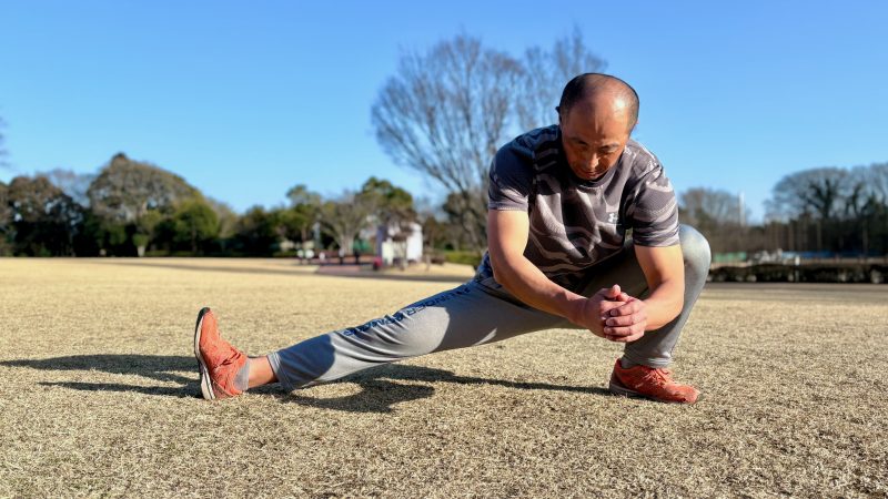 GEN-TENコースレッスンフィジカル伸脚深め正面