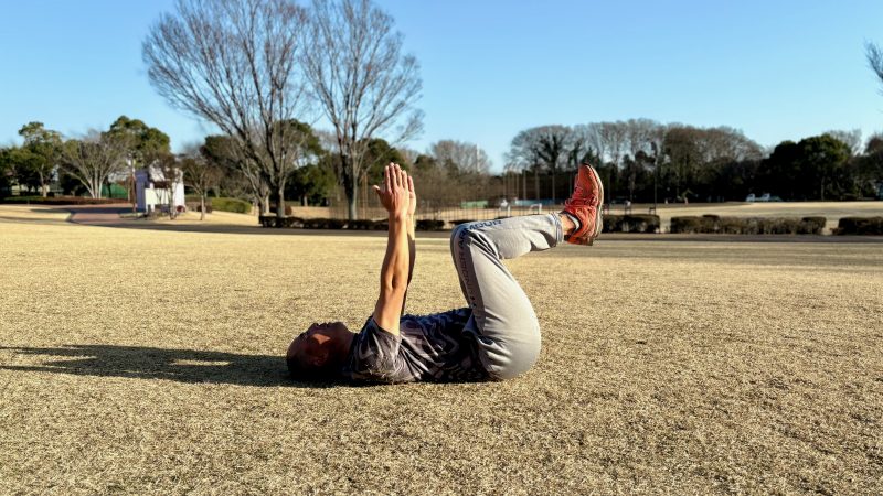 GEN-TENコースレッスン腹圧２両腕両脚上げ